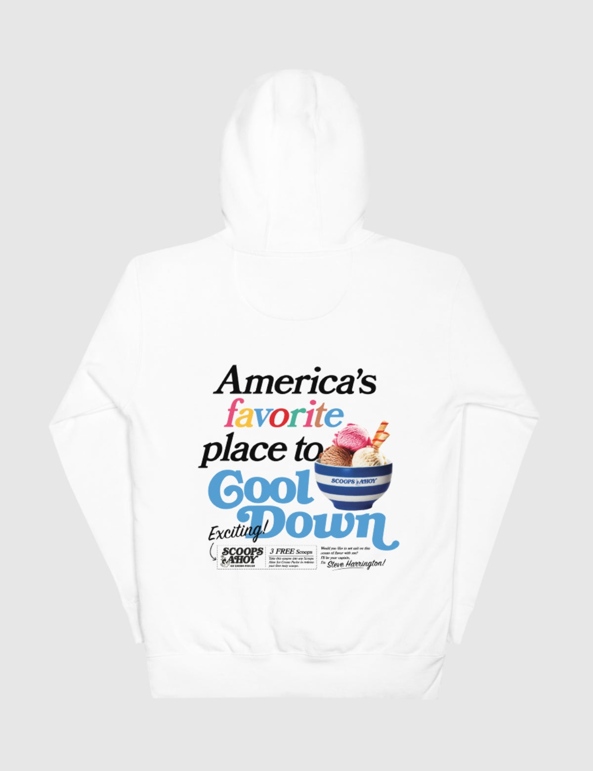Scoops Ahoy Unisex Hoodie [White] T-Shirts, Sweatshirt | CiraTrend.com (Image 1)
