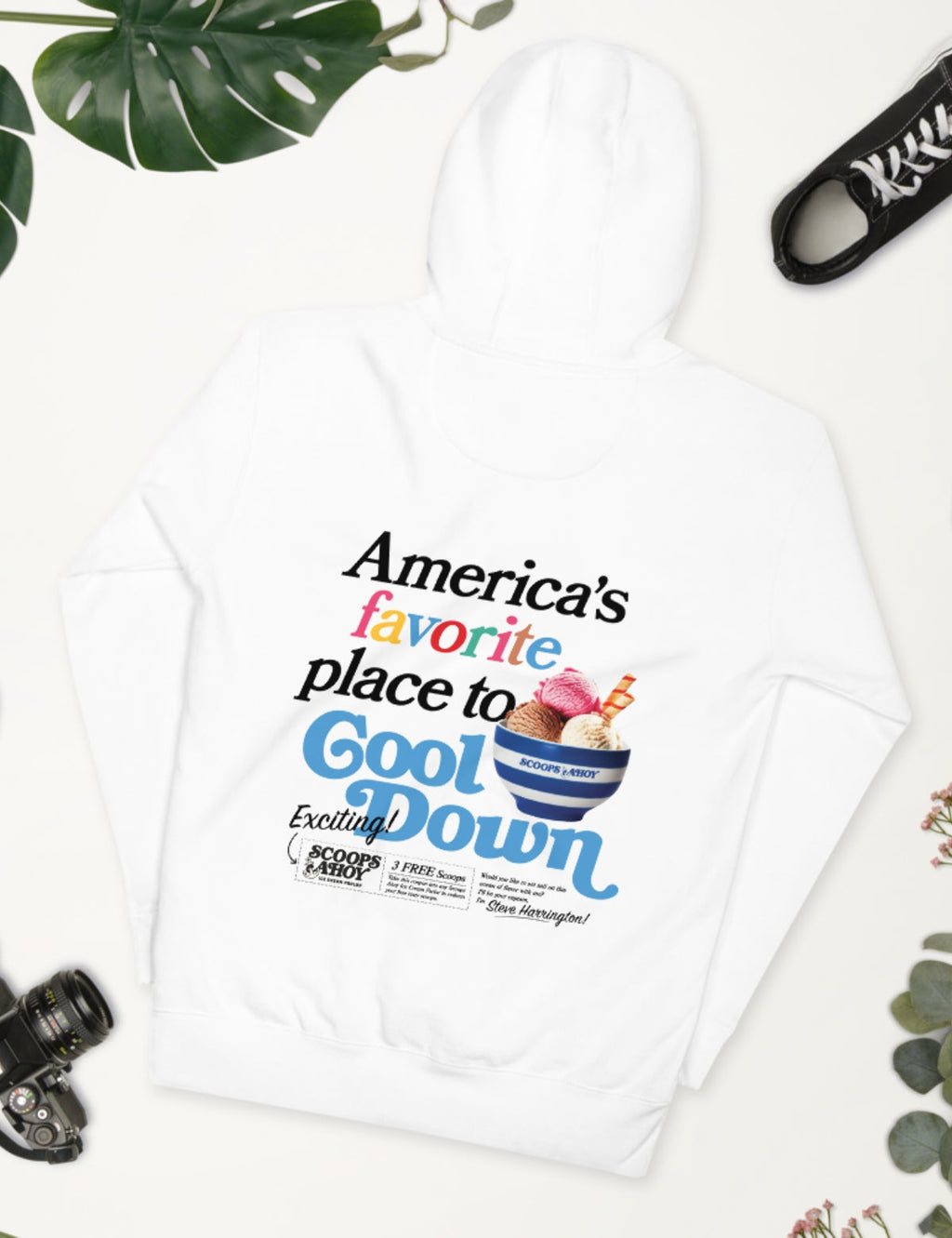 Scoops Ahoy Unisex Hoodie [White] T-Shirts, Sweatshirt | CiraTrend.com (Image 2)