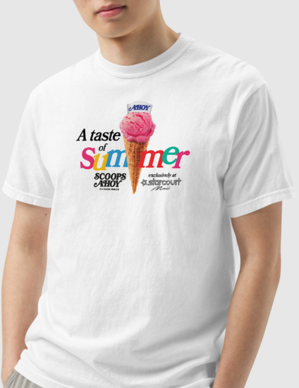 Scoops Ahoy MenÃ¢â‚¬â„¢s A Taste of Summer T-Shirt [White] Hoodie, Sweatshirt | CiraTrend.com (Image 4)