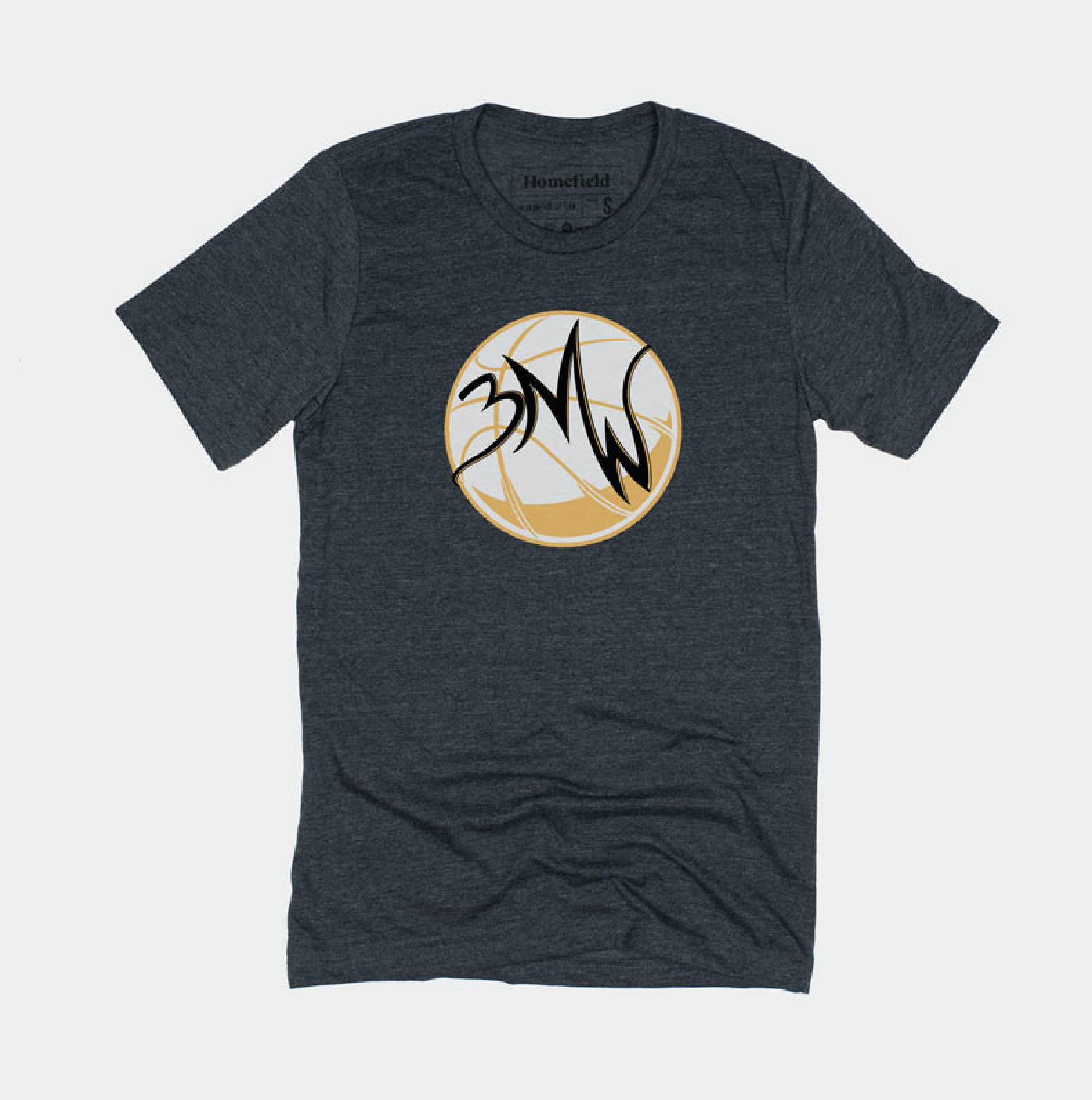 3MW Charcoal Logo Tee Style001