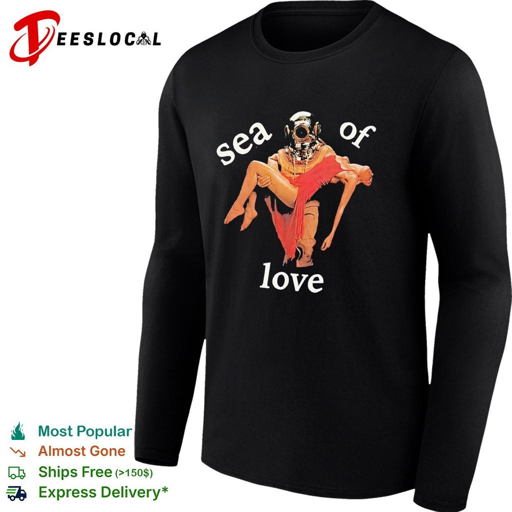 Sea of Love Deep Sea Diver Holding shirt