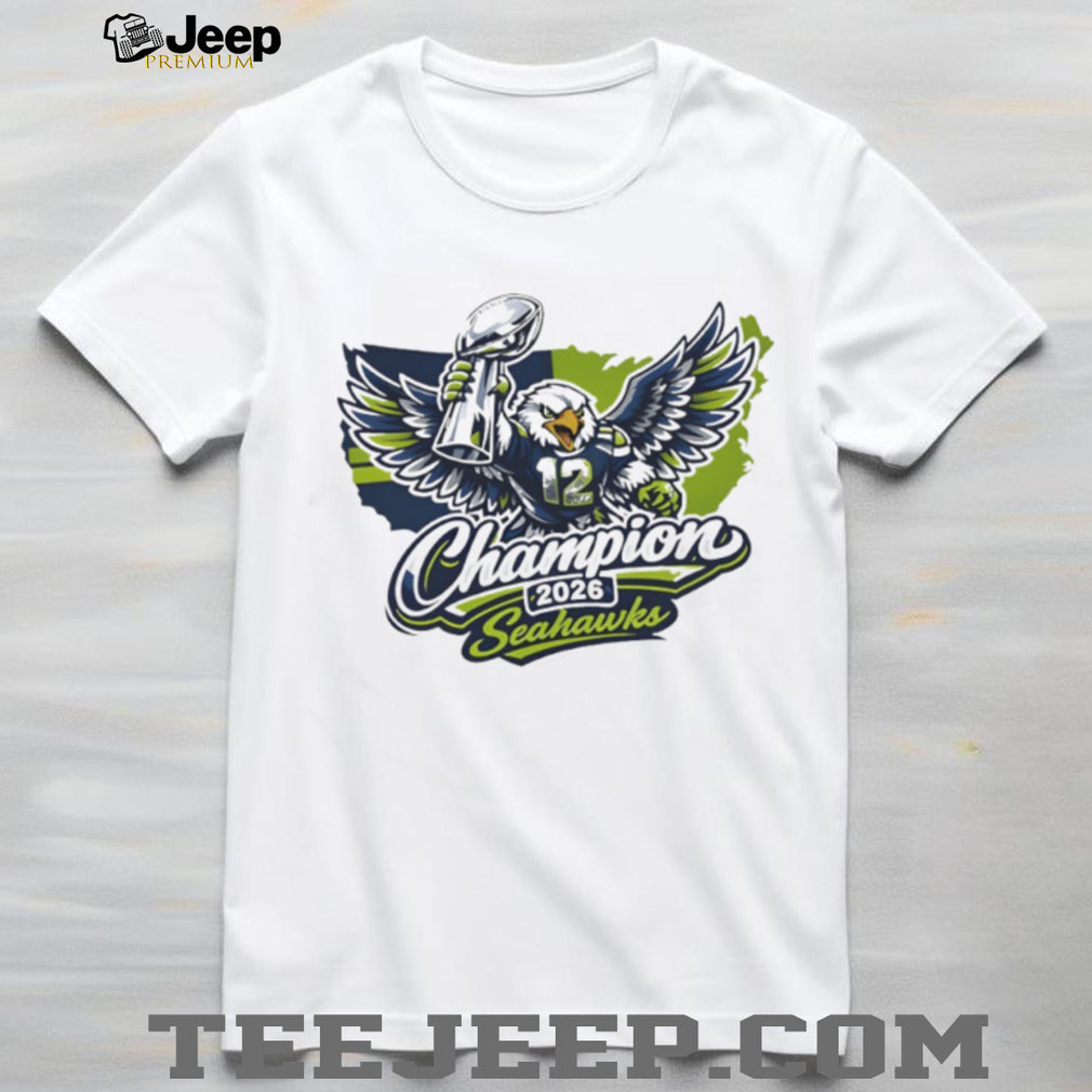 Seahawks 2026 Champions Trophy Eagle Sports Fan T Shirt