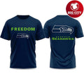 Seahawks Freedom 2025 Two Sided Shirt