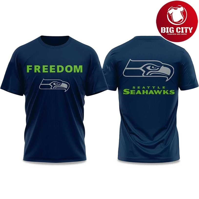 Seahawks Freedom 2025 Two Sided Shirt