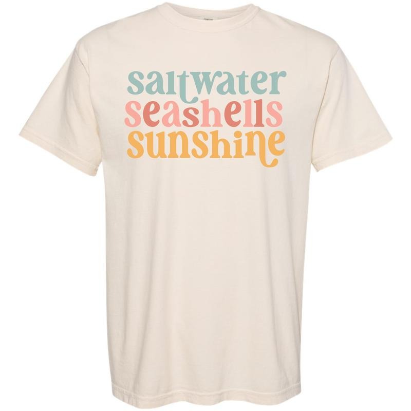 Seashells & Sunshine Comfort Colors T-Shirt 'NLB' Hoodie, Sweatshirt | CiraTrend.com