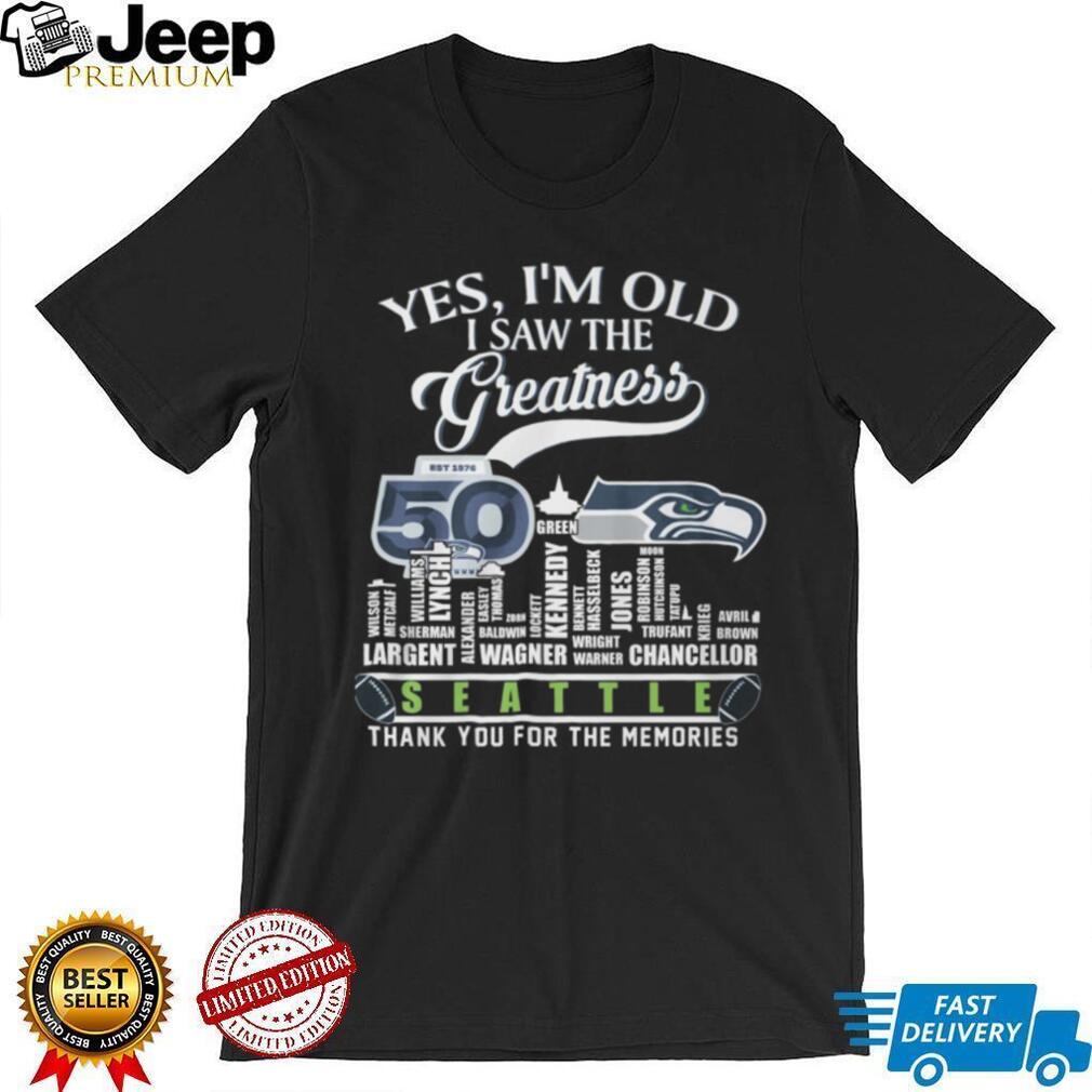 Seattle Football 50th Anniversary Legends & Players Name List Shirt