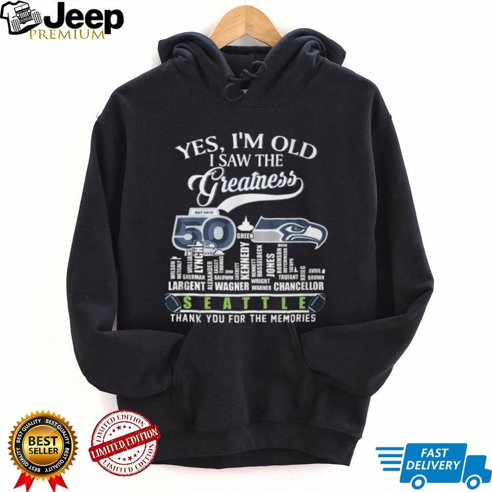 Seattle Football 50th Anniversary Legends & Players Name List Shirt