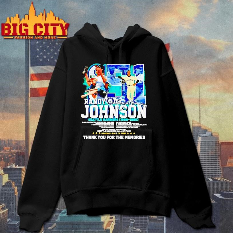 Seattle Mariners Randy Johnson 1989 1998 Thank You 2025 Shirt