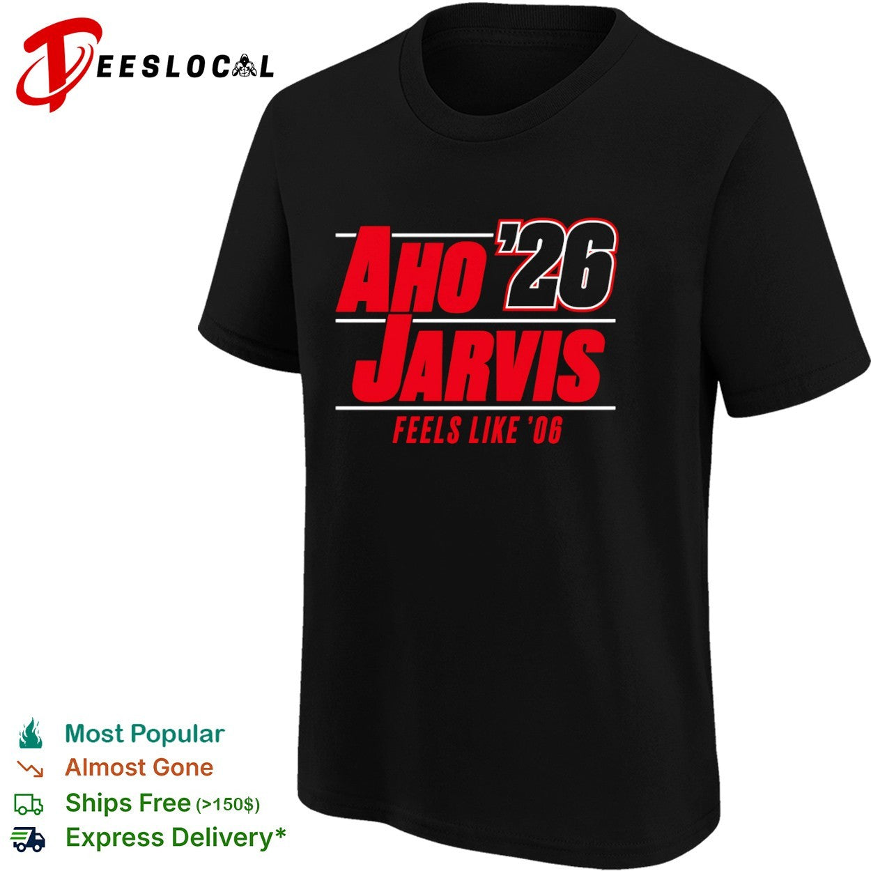 Sebastian Aho Seth Jarvis Carolina Hurricanes NHL Aho 2026 shirt