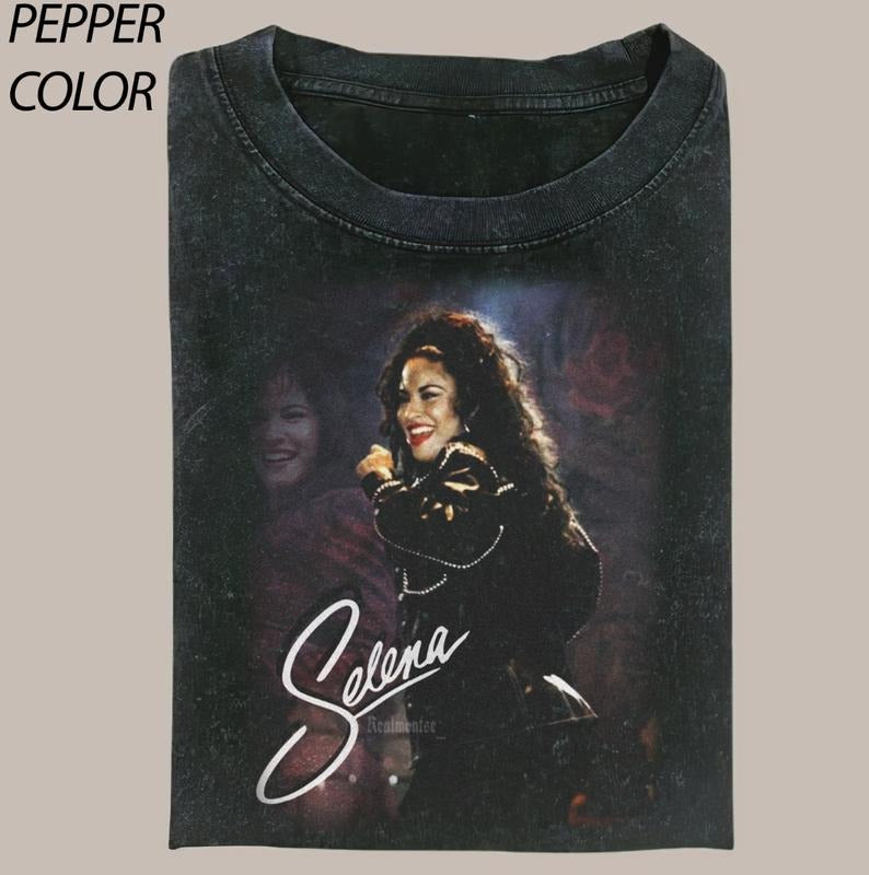 Selena Vintage 90's Graphic Unisex Shirt, Selena Tribute Tee, Music Tee Gift For Fan, Gift for Him Her Womenswear Tops...