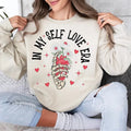 Self Love Era T-Shirt, Retro Valentine's Day Sweatshirt, Skeleton V-Day Crewneck, Groovy Trendy Valentine Clothing Hoodie