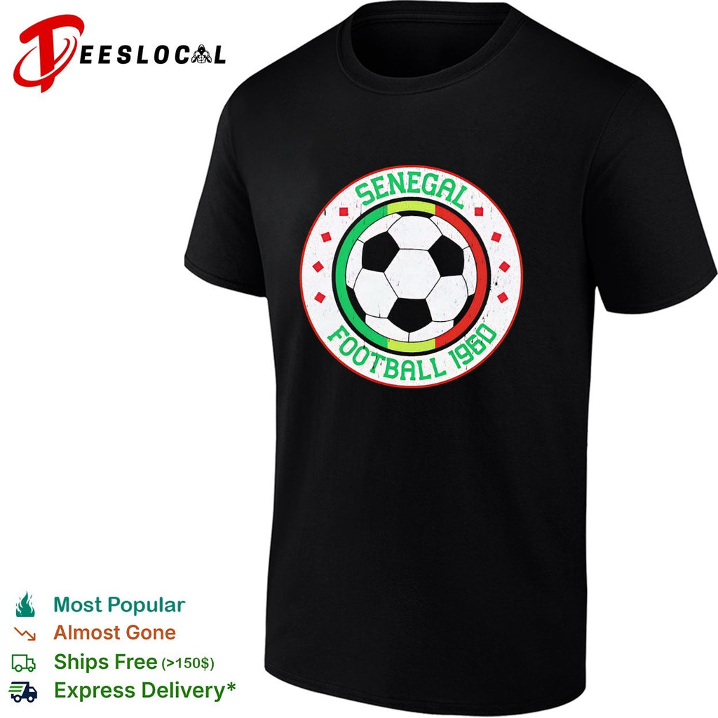 Senegal football 1960 vintage soccer shirt