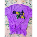 Sequin Mardi Gras Patch Shirt  | neon violet comfort colors t shirt Hoodie, Sweatshirt | CiraTrend.com