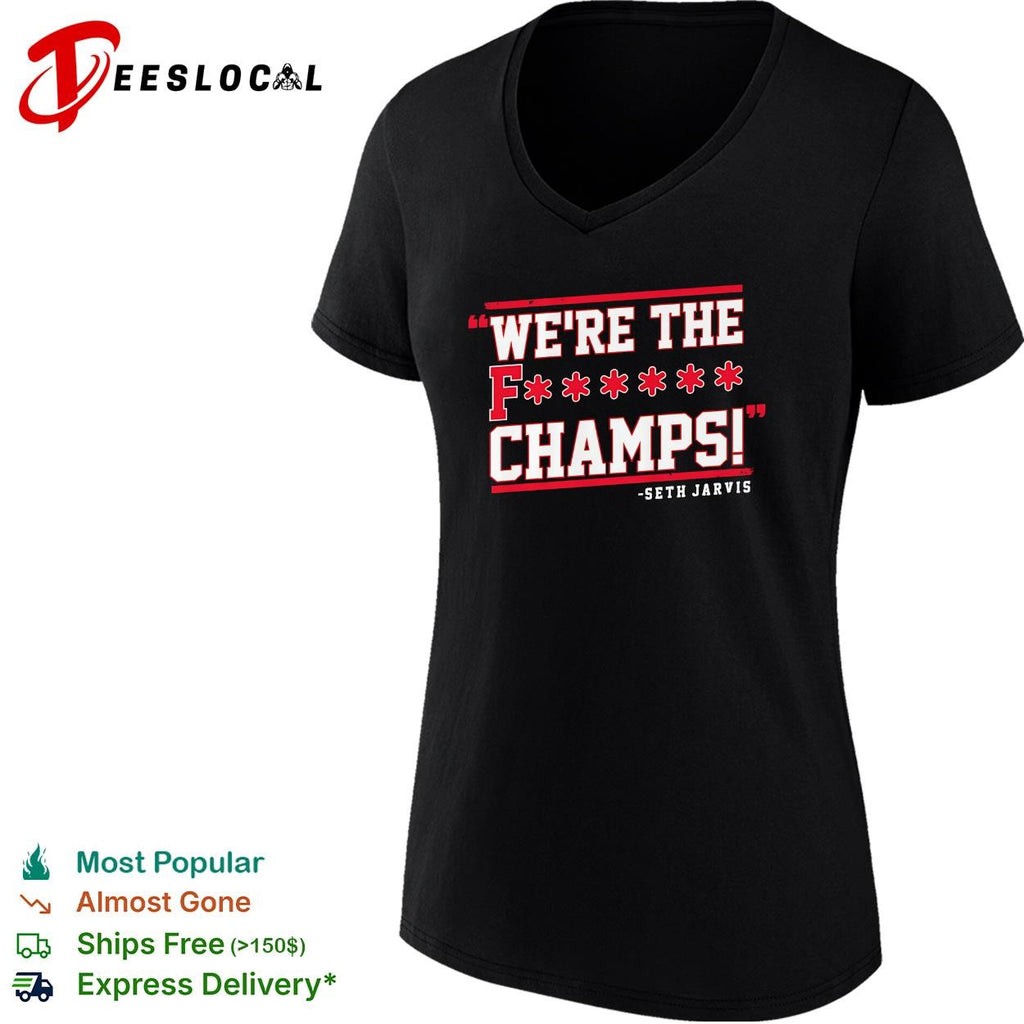 Seth Jarvis Carolina Hurricanes hockey We’re The FChamps shirt