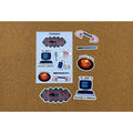 Severance Inspired Sticker Sheet, Office Dystopian Journal Laptop Decor T-Shirts, Hoodie, Sweatshirt | CiraTrend.com