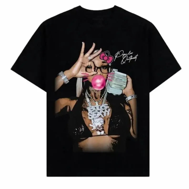 Sexy Redd Pink Kitty Bubblegum Shirt Graphic Tee Hoodie, Sweatshirt | CiraTrend.com
