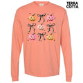 Shades Of Pink Pumpkin Collage Long Sleeve Comfort Colors T-Shirt 'NLB' Hoodie, Sweatshirt | CiraTrend.com
