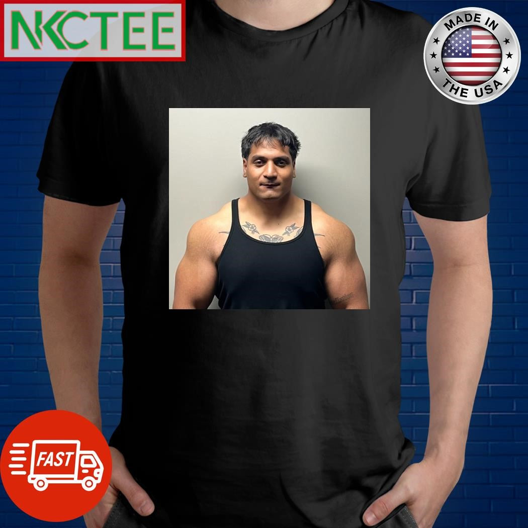 Shannon Malik mugshot shirt