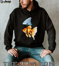 Shark Fin Goldfish Funny Graphic T Shirt Ambition Design