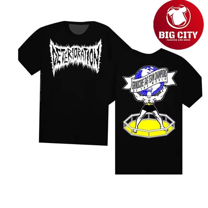 Shattered Dreams Productions Deterioration Grindcore Tag Team Champions Of The World Two Sided Shirt