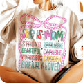She is Mom Shirt, Flower Mom Shirt, Blessed Mom Shirt, Mom Coquette Shirt, Mom Png, Mom Life Shirt, Mother's Day Shirt,...
