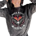 'She's Both Hellfire & Holy Water' Mineral Wash Crewneck Sweatshirt, T Shirt, or Hoodie Aesthetic Pullover | Punk Rocker...