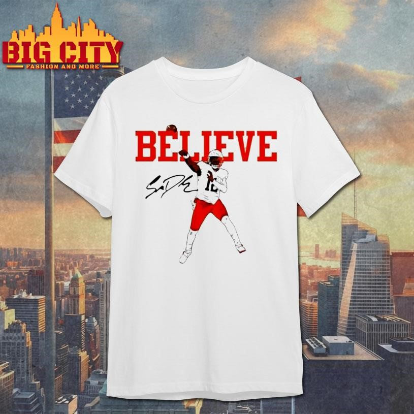 Shedeur Sanders Believe Cleveland Browns Signature Shirt