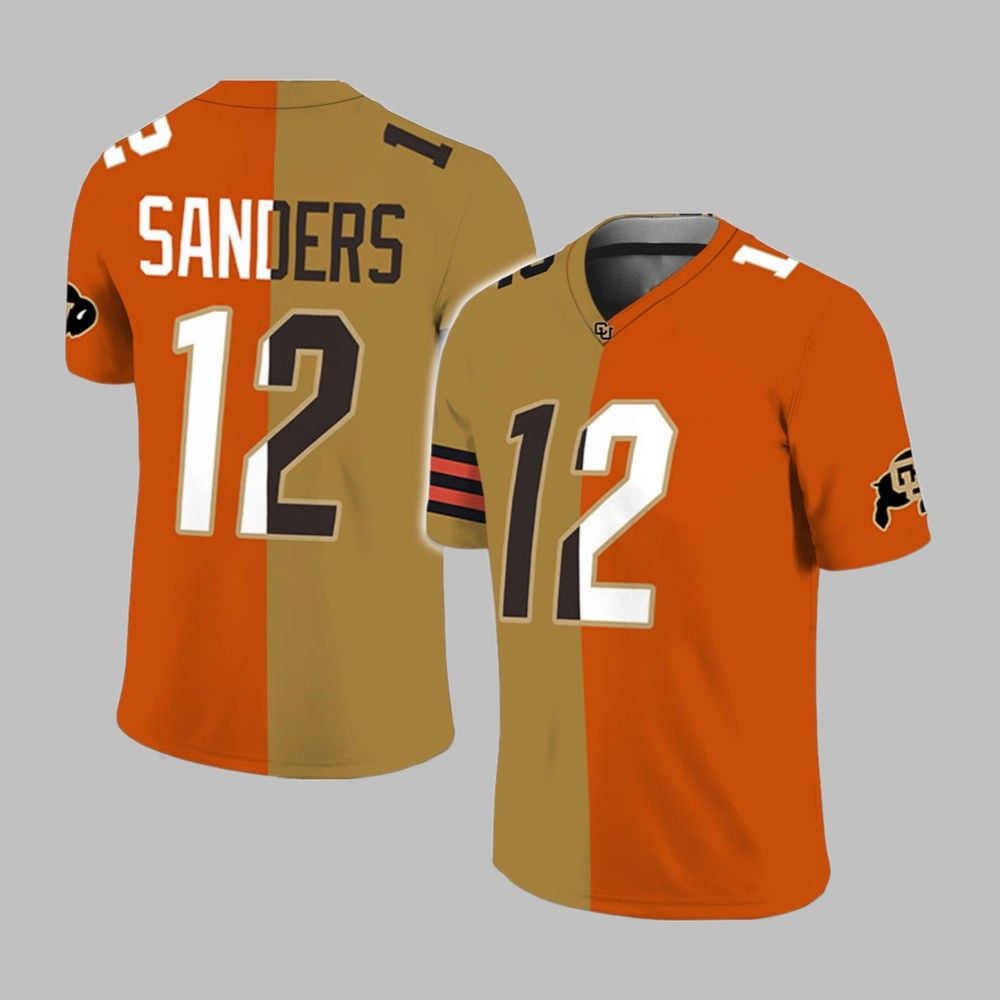 2025 Shedeur Sanders Half Buffaloes And Browns Jersey - Grishko.com