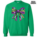 Shimmer Mardi Gras Bow Sweatshirt T-Shirts, Hoodie | CiraTrend.com
