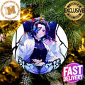 Shinobu Sky Butterfly Ceramic Merry Christmas Ornament 2023