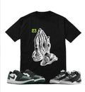 Shirt Matching J D 3 True Green Shirt Pray Black Hoodie, Sweatshirt | CiraTrend.com