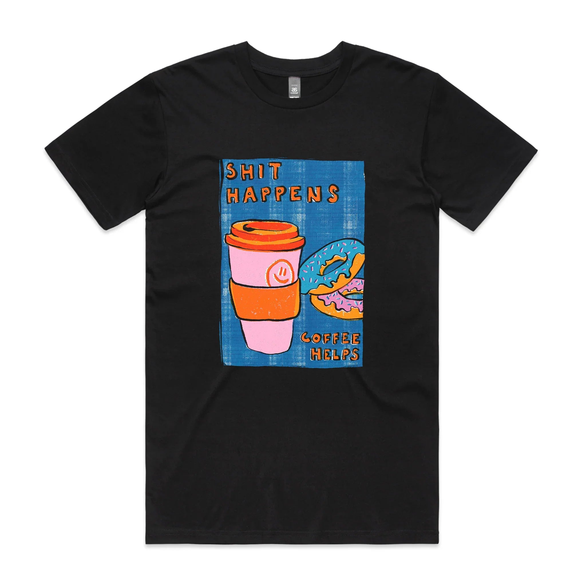 Shit Happens, Coffee Helps Tee Hoodie, Sweatshirt | CiraTrend.com (Image 3)