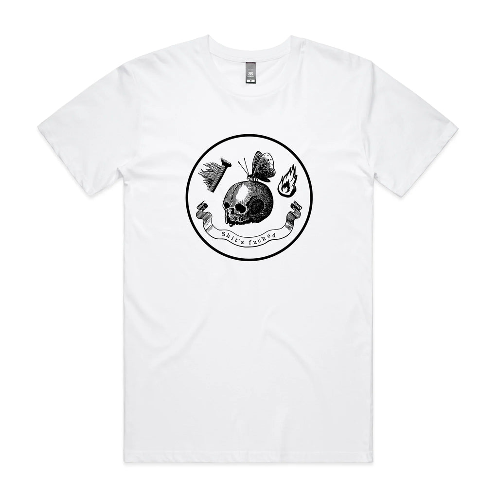 Shit's Fucked Skull Tee Hoodie, Sweatshirt | CiraTrend.com (Image 2)