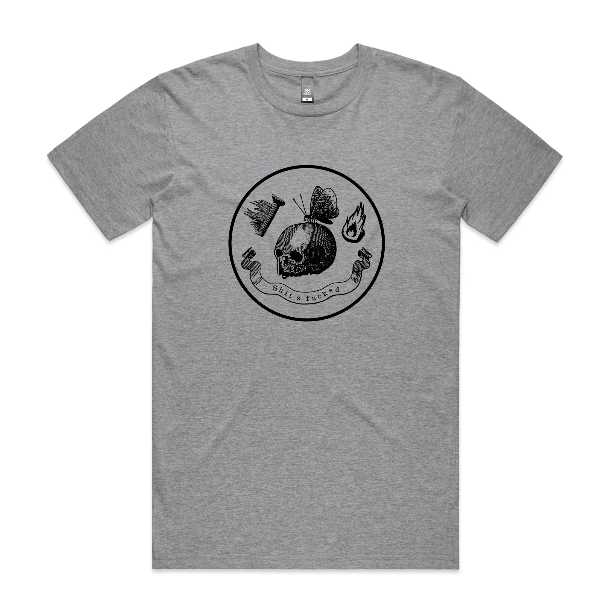 Shit's Fucked Skull Tee Hoodie, Sweatshirt | CiraTrend.com (Image 4)