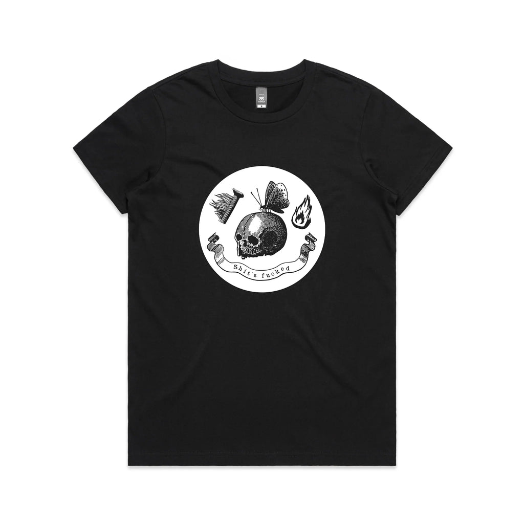 Shit's Fucked Skull Tee Hoodie, Sweatshirt | CiraTrend.com (Image 5)