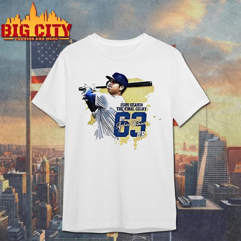 Shohei Ohtani Los Angeles Dodgers Mvp Baseball 2025 Season The Final Count 63 Hr Shirt