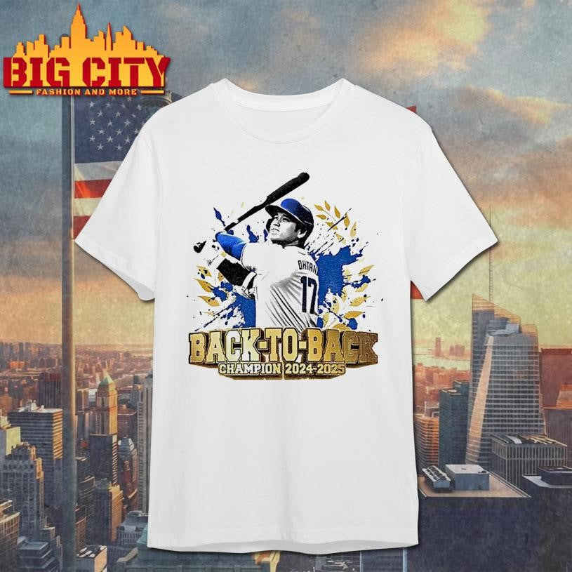 Shohei Ohtani Los Angeles Dodgers Mvp Baseball World Series Back To Back 2024 2025 Shirt