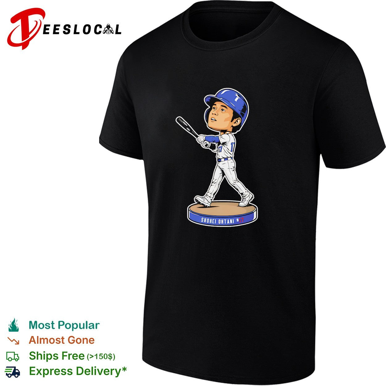 Shohei Ohtani bobblehead figure number 17 shirt