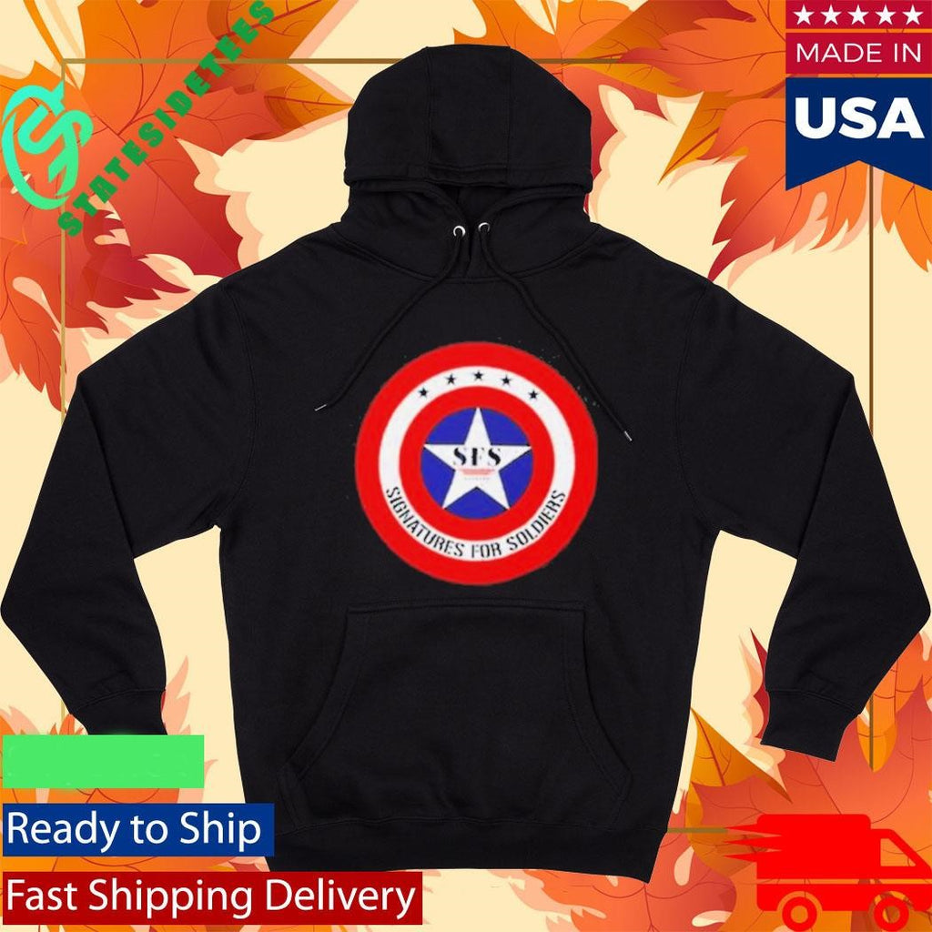 Signatures For Soldiers Patriotic Star Emblem Military Shirt