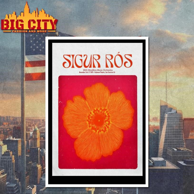 Sigur Ros 11-16-11-17-2025 San Francisco CA Poster Shirt
