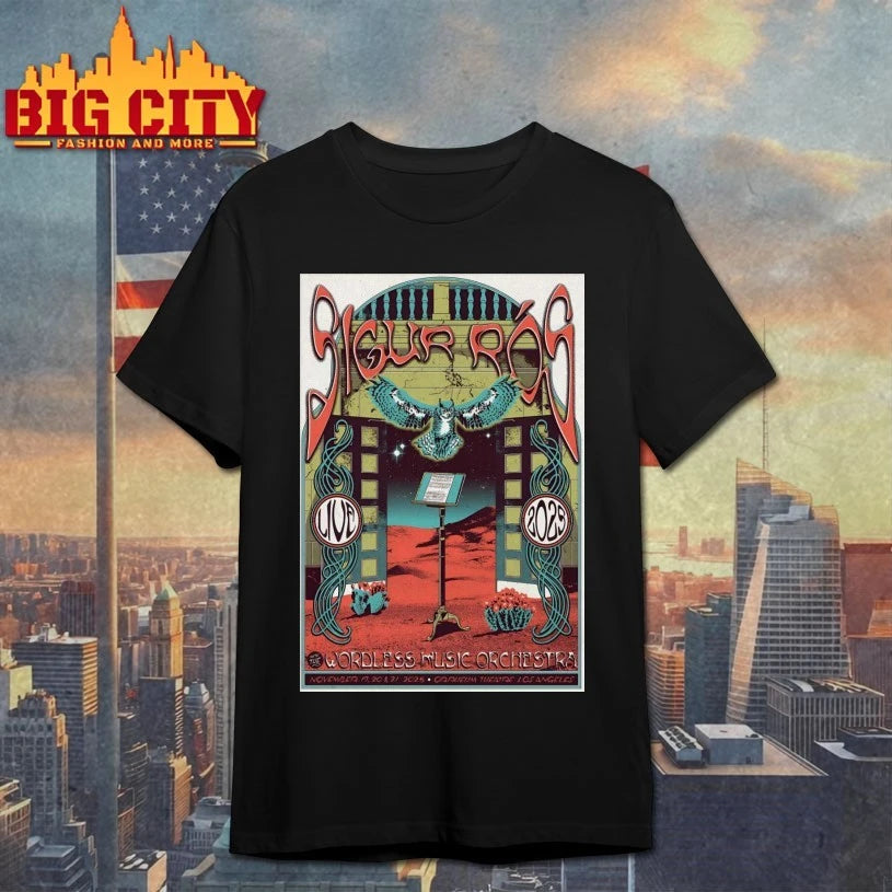 Sigur Ros Nov 19-21 2025 Orpheum Theatre Los Angeles CA Poster shirt