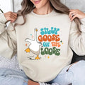 Silly Goose On The Loose Sweatshirt Breathable Casual Outfit Breathable Casual Comfort Comfortable T-Shirts, Hoodie