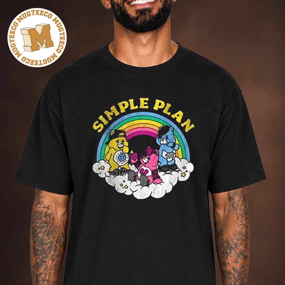 Simple Plan Lasvegas USA Bigger Than You Think Tour Bear Rainbow Unisex T Shirt