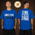 Simple Plan Lasvegas USA Bigger Than You Think Tour It Was Never A Phase Blue Unisex T Shirt