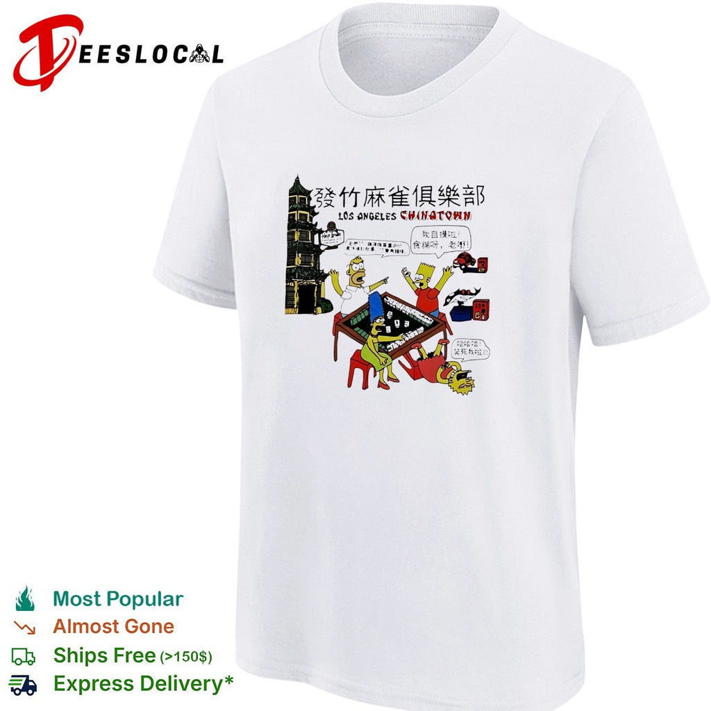 Simps mahjong club Los Angeles Chinatown shirt
