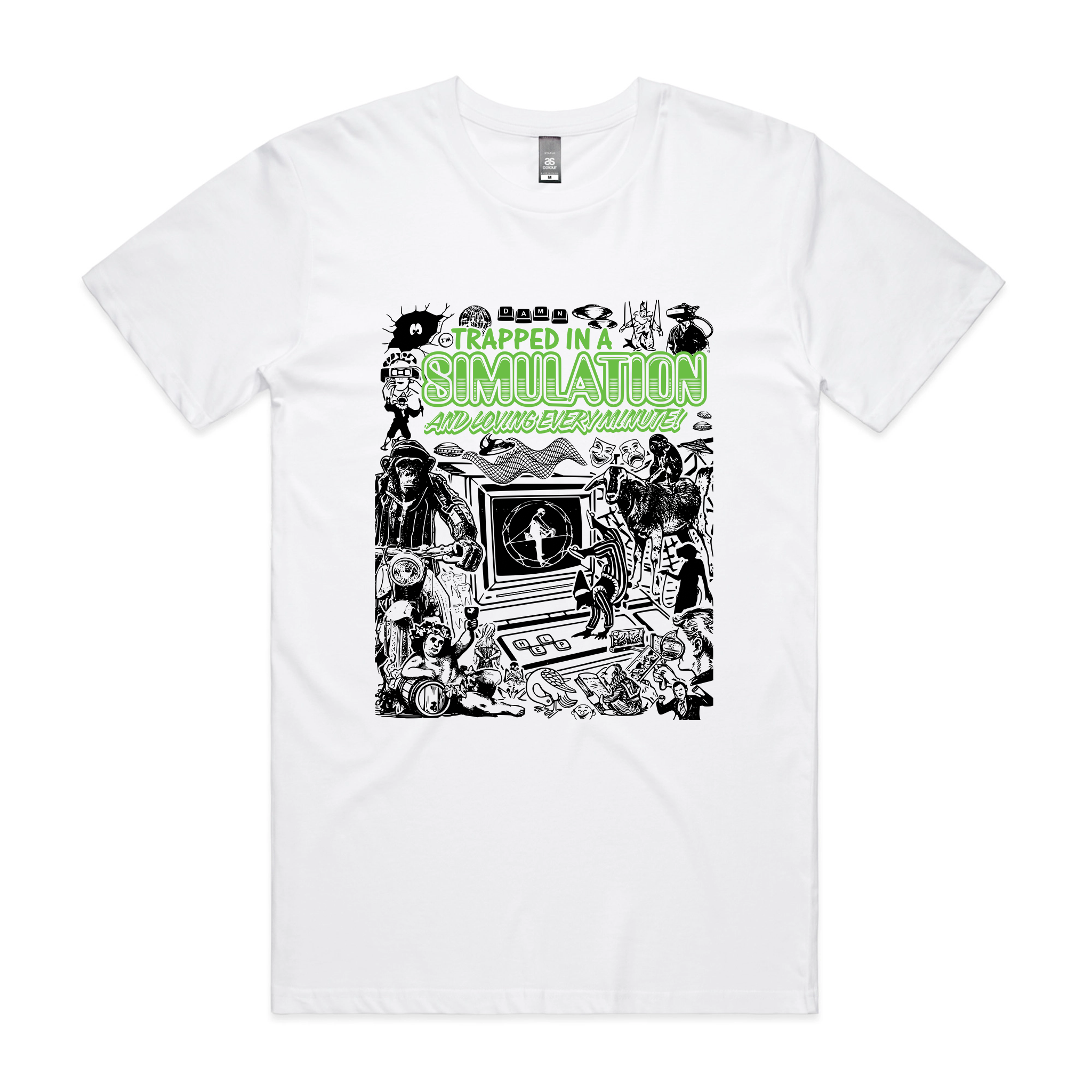 Simulation Tee Hoodie, Sweatshirt | CiraTrend.com (Image 1)