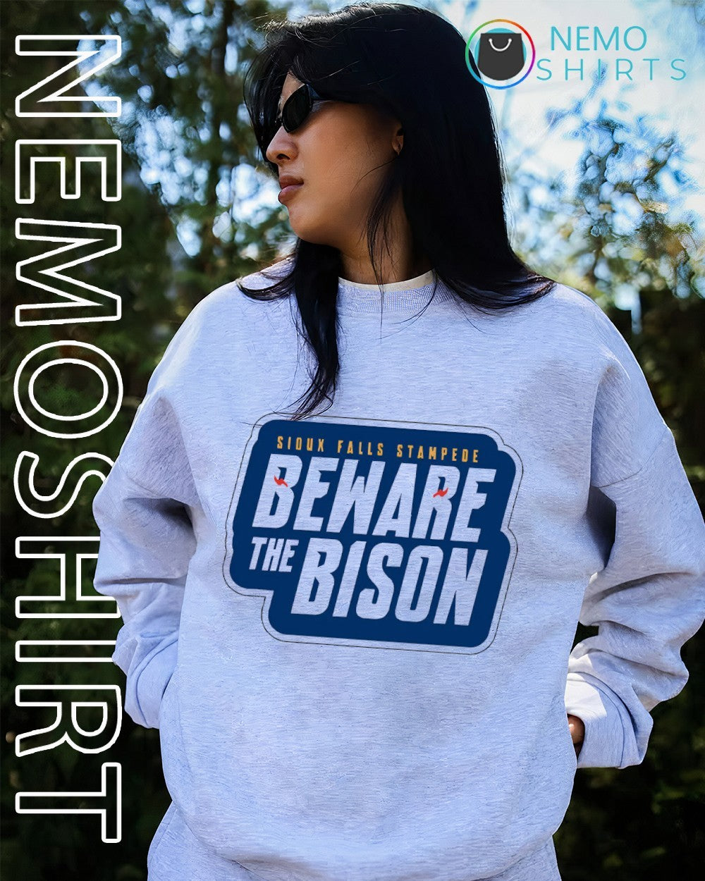 Sioux Falls Stampede beware the bison shirt