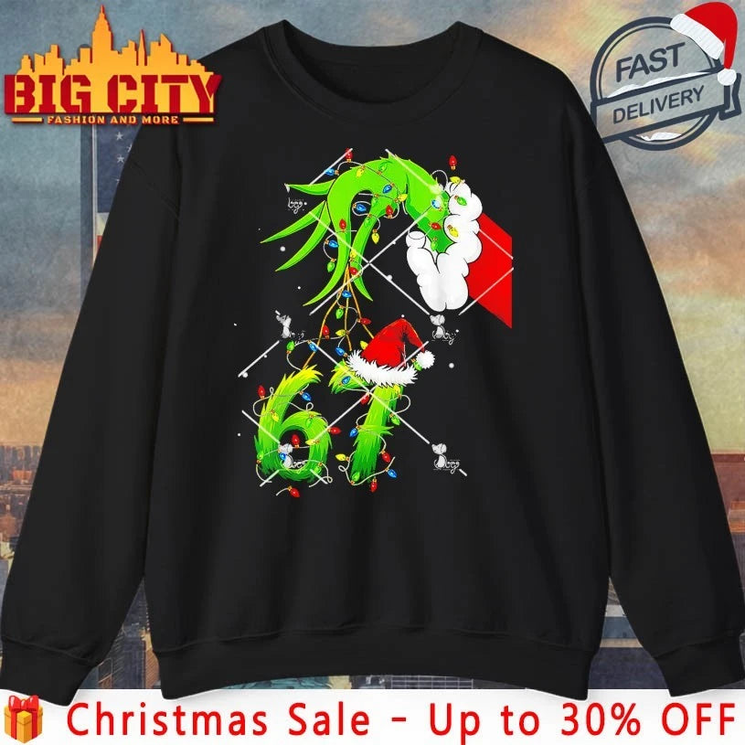 Six Seven 67 Xmas Grinch Hand Christmas shirt