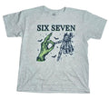 Six Seven Halloween Spooky Graphic Tee with Green Hand and Skeleton Design for Festive Wear Hoodie, Sweatshirt