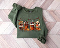 Skeleton Coffee Cups Sweatshirt, Fall Coffee Cups Sweatshirt, Skull Coffee Cup Sweatshirt, Skeleton Halloween Shirt,...